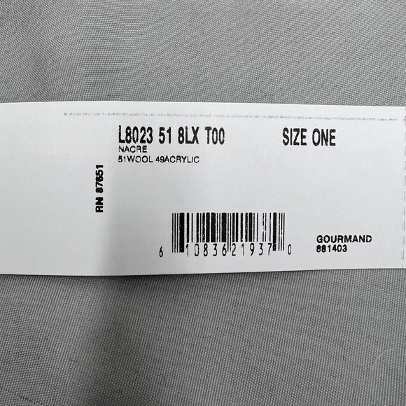 Lacoste Knit Headband Cream Croc Logo Warm Winter Sports Accessories New‎ - Picture 10 of 10